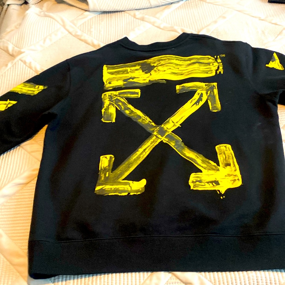 Off white main label logo sweatshirt